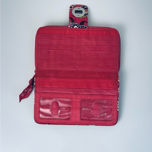 VERA BRADLEY ENGLISH MEADOW FRILL RUFFLE WRISTLET WALLET AUTHENTIC - Picture 6 of 7